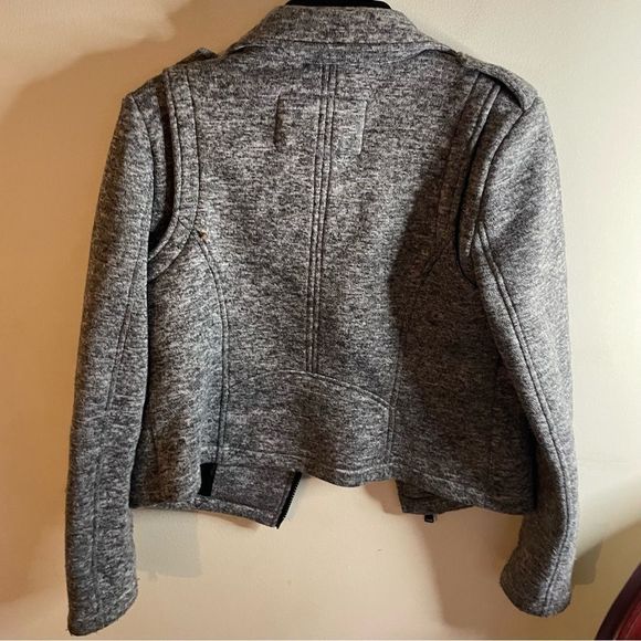 BCBGeneration Heathered Knit Moto Jacket Blazer- Size Small - Picture 5 of 8